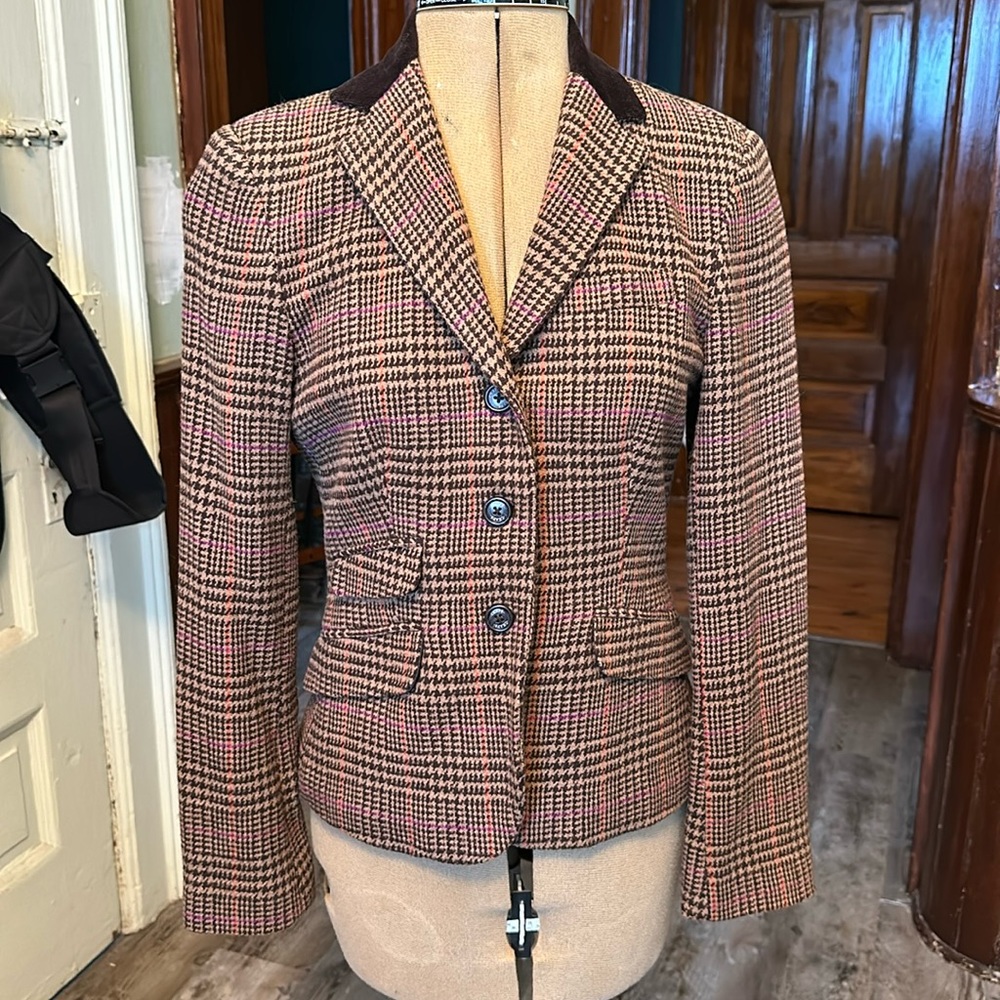 Chaps Herringbone Wool Blazer